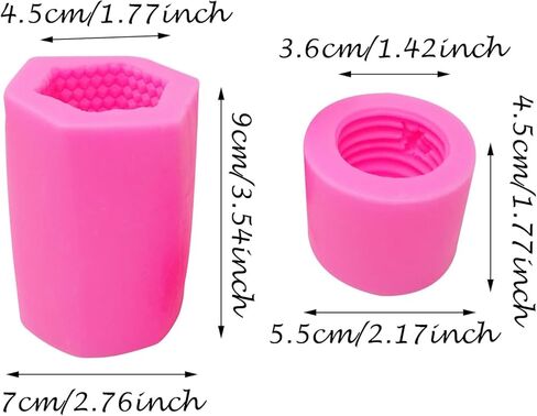 2PCS Creative Bee Honeycomb Candle Molds Fun Beehive Shape Silicone Mold for Homemade Beeswax Candle Soap Hand Lotion Bars Making in Saudi Arabia