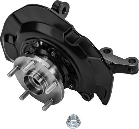 Detroit Axle - Front Right Steering Knuckle for 2004 2005 2006 2007 Toyota Highlander, Passenger Side Steering Knuckle & Wheel Hub Bearing Assembly Replacement in Saudi Arabia