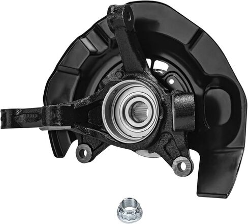 Detroit Axle - Front Right Steering Knuckle for 2004 2005 2006 2007 Toyota Highlander, Passenger Side Steering Knuckle & Wheel Hub Bearing Assembly Replacement in Saudi Arabia