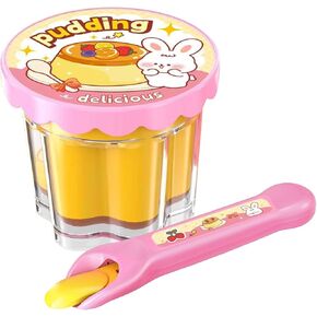 Food Toys Pudding Feeding Toys Doll Toy Foods Set for Toddlers 3 4 5 6 Pudding Toy with Spoon Perfect for Doll Role Play for 3 4 5 6 7 Year Old Girls with Spoon（1 Pieces） in Saudi Arabia