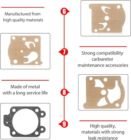 K20-WAT Carburetor Rebuild Repair Kit Compatible with ECHO Homelite Jonsered 244 RX 33 360 37 BR 370 39R H335 H336 H40 HR39 P400 P442 P5500 P600 P933 R39 R40 Rancher 40 Pack for 5 in Saudi Arabia