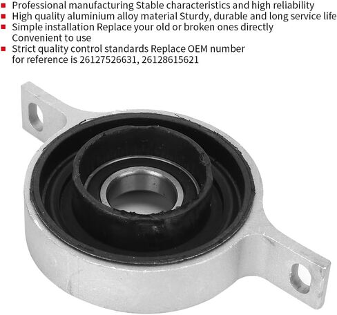 Tbest Aluminium Alloy Drive Shaft Center Support Propshaft Mounting 26127526631 for 1 3 Series E81 E82 E88 E90 E91 E92 E93 - Drive Shaft Suspension Solution in Saudi Arabia
