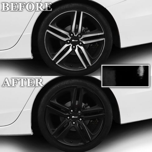 BOGAR TECH DESIGNS Front Lip Chrome Delete Overlay Compatible with Honda Accord 2016-2017, Gloss Black in Saudi Arabia