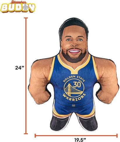 Bleacher Creatures Golden State Warriors Steph Curry 24 بوصة NBA Bleacher Buddy - لعبة قطيفة ناعمة in Saudi Arabia
