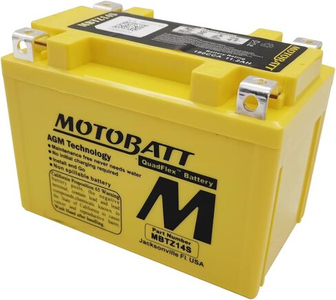 Motobatt MBTZ14S استبدال بطارية دراجة نارية AGM مختومة - YTZ12S، YTZ14S، ETZ14S in Saudi Arabia