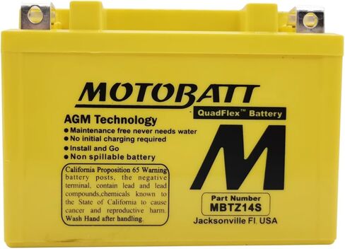 Motobatt MBTZ14S استبدال بطارية دراجة نارية AGM مختومة - YTZ12S، YTZ14S، ETZ14S in Saudi Arabia