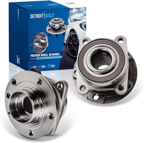Detroit Axle - Front Wheel Bearing Hubs for 2014-2023 Jeep Cherokee [w/Off Road Suspension], 2 Wheel Bearing & Hubs Assembly 2015 2016 2017 2018 2019 2020 2021 2022 Replacement in Saudi Arabia