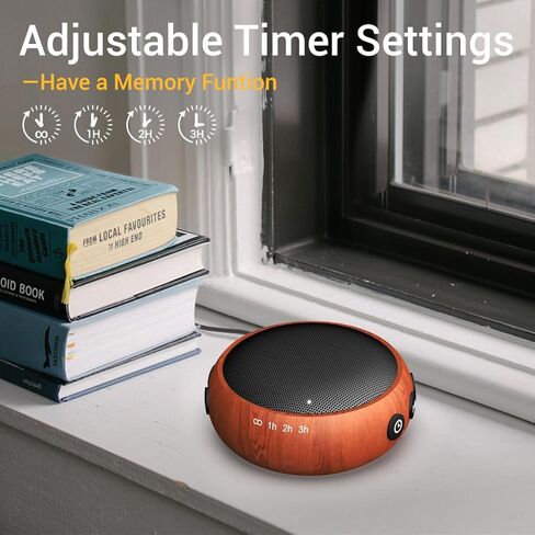 جهاز ضوضاء أبيض مع 30 صوتًا مهدئًا و10 ألوان لإضاءة الليل، جهاز نوم للأطفال والبالغين، جهاز نوزي بني مع 32 مستوى صوت للسفر في المكتب والمنزل in Kuwait