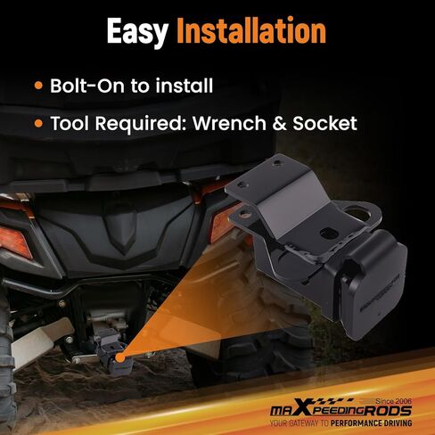 maXpeedingrods Trailer Hitch Receiver, Rear 2 Inch Receiver, Towing Hitch for Honda Rubicon/Rancher/Foreman TRX 420 500 520 700, Rincon 650 680 2003-2025 IRS in Saudi Arabia