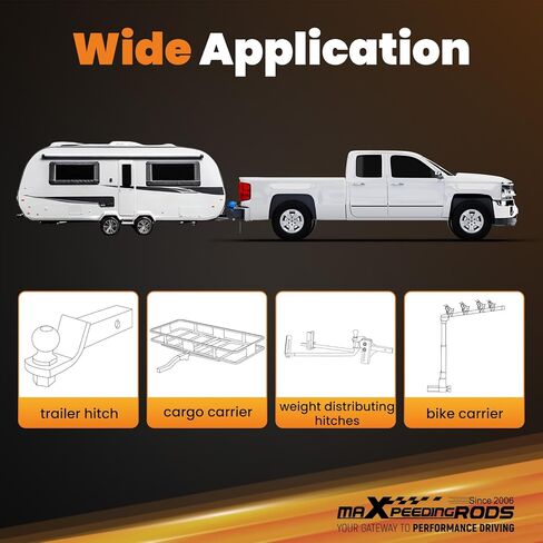 maXpeedingrods Class 5 Trailer Hitch Receiver, Commercial Duty 2 Inch Receiver for Ford F-250 F-350 F-450 Super Duty 17000 LBS GTW in Saudi Arabia