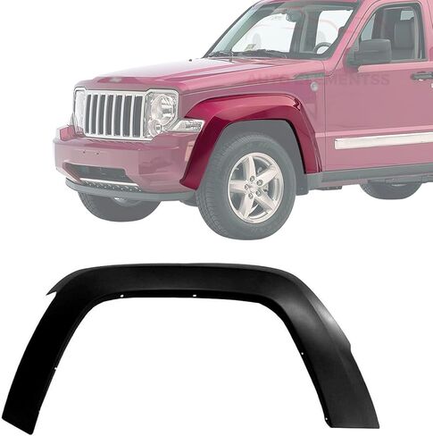 Fender Flare Trim Molding Paintable Front Driver Side For 2008-2012 Jeep Liberty Direct Replacement 1CK61TZZAG in Kuwait