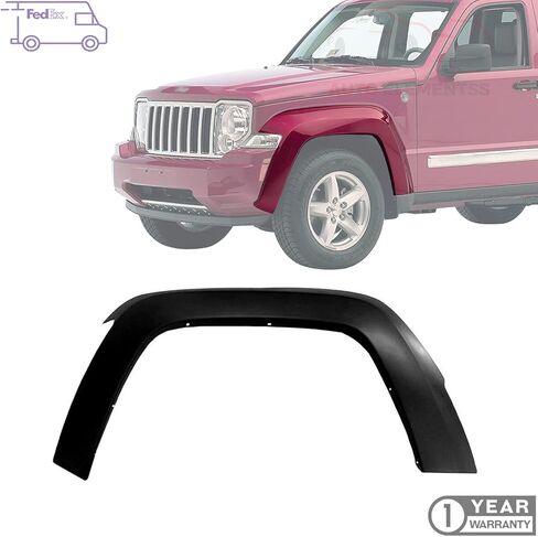 Fender Flare Trim Molding Paintable Front Driver Side For 2008-2012 Jeep Liberty Direct Replacement 1CK61TZZAG in Kuwait