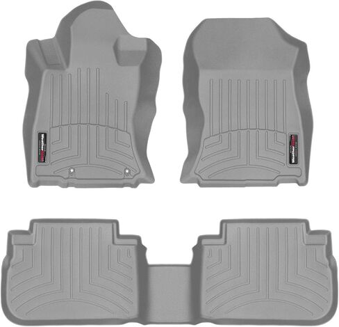 Weathertech Custom Fit FloorLiners for Subaru Forester, Forester Wilderness, 1st & 2nd Row (441500-1-2), Black in Saudi Arabia