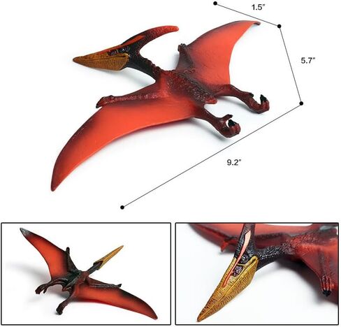 Realistic Winged Pteranodon Figurine, Prehistoric Flying Reptile Model,9.2" Figurine for Kids Ages 3+,Educational Gifts, Party Decorations, Sky-Themed Cake Toppers in Kuwait