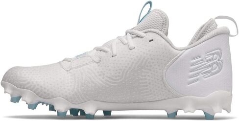 New Balance Men's FreezeLX V4 Lacrosse Shoe, White/Crimson/Black, 7.5 in Saudi Arabia