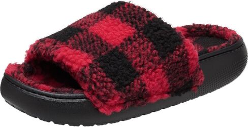 Crocs Unisex-Adult Classic Cozzzy Platform Sandals | Fuzzy Slippers Slide in Kuwait