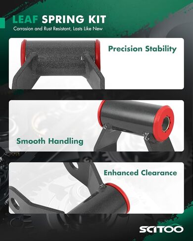 SCITOO 1" Lift Kit Shackle Lift Shackles Leveling Kit Rear Suspension Leaf Spring Shackle Compatible With 2015-2020 For Ford F150 Truck (2Wd & 4Wd) 713210 in Saudi Arabia