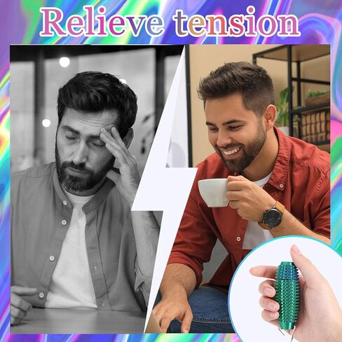 4 قطع من ألعاب أوتشيز فيدجيت الصغيرة للبالغين، أداة تململ دوارة ذات ملمس شائك، سلسلة مفاتيح مطبوعة ثلاثية الأبعاد لتخفيف القلق، التركيز على المكتب، هدايا مبتكرة إيجابية in Saudi Arabia