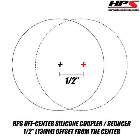 HPS Performance HTSOR-200-250-BLK خرطوم توصيل مخفض للإزاحة من السيليكون المقوى بأربع طبقات، أقصى ضغط 60 رطل لكل بوصة مربعة، طول 3 بوصات، معرف 2 بوصة > 2-1/2 بوصة، أسود in Kuwait