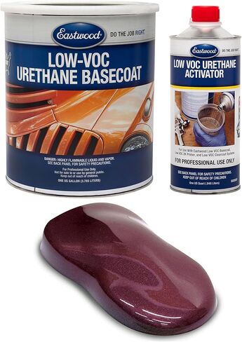 Eastwood 4:1 Bonneville Black Cherry 2K Basecoat and Activator Automotive Spray Paint Kit Makes 5 Sprayable Quarts in Saudi Arabia