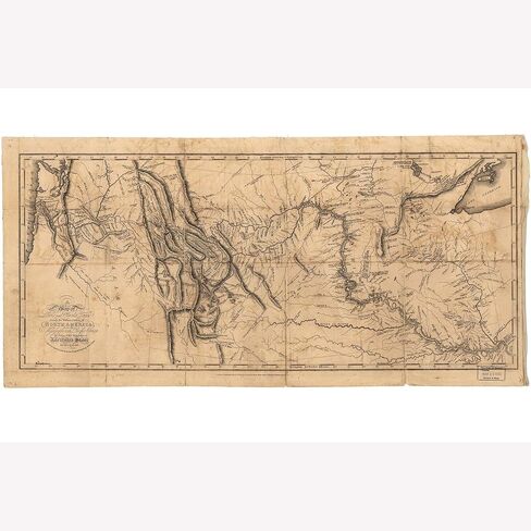 Lewis and Clark's Track Across The West - Antique Map - 1814 - Print Only - 16 x 24 inches in Saudi Arabia