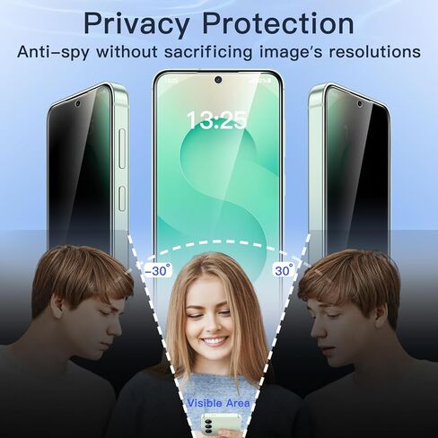 JETech Privacy Screen Protector for Samsung Galaxy S24 Ultra 5G 6.8-Inch with Camera Lens Protector, Anti-Spy Flexible TPU Film, Fingerprint Unlock Compatible, 2-Pack Each in Saudi Arabia