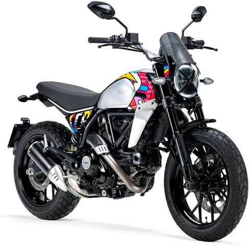 الزجاج الأمامي العالمي للدراجات النارية منحرف الرياح مناسب لـ XJ 400 VX 800 XJR 1300 Cafe Racer Bobber 4 ''-7'' كشافات أمامية (أسود) in Kuwait