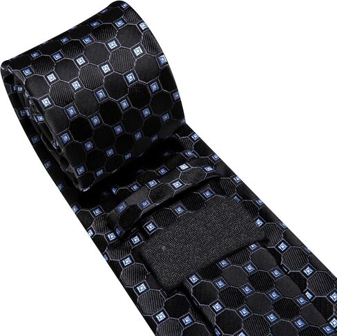 Dubulle Mens Paisely Silk Tie for Men Necktie and Pocket Square Set in Kuwait