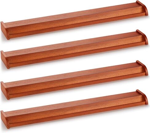 Mahjong All-in-One Tile Rack & Pusher, Vintage Edition in All-Wood Mahjong Rack and Pusher Combo, Modern American Mahjong Tile Racks, Set of 4 in Saudi Arabia