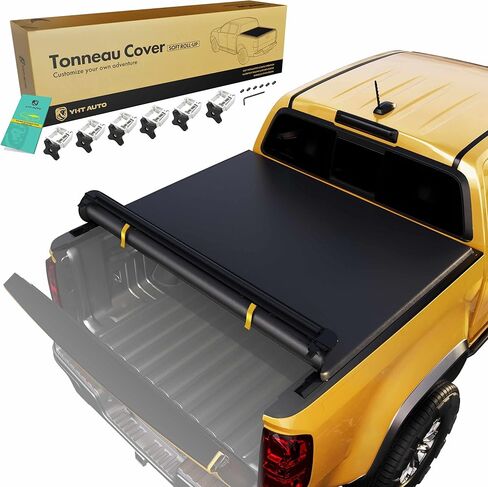 YHTAUTO Soft Roll-up Truck Bed Tonneau Cover Compatible with 2019-2024 Ram 1500 New Body (Not Fit 19-24 Classic) | 5'7" (67") Bed | Auto Locking System | All Weather Protection in Saudi Arabia