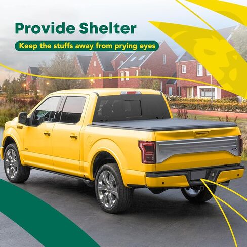 YHTAUTO Soft Roll-up Truck Bed Tonneau Cover Compatible with 2019-2024 Ram 1500 New Body (Not Fit 19-24 Classic) | 5'7" (67") Bed | Auto Locking System | All Weather Protection in Saudi Arabia
