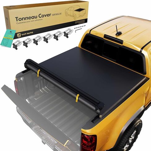 غطاء سرير شاحنة ناعم قابل للطي من YHTAUTO متوافق مع هيكل جديد 2019-2024 Ram 1500 (غير مناسب كلاسيكي)، سرير Fleetside 6.3 قدم (76.3 بوصة) بدون رامبوكس in Saudi Arabia