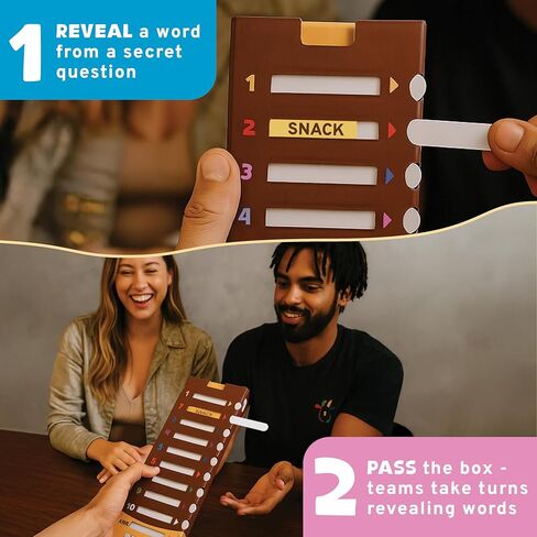 in A Nutshell: Slide & Reveal Word Guessing Board Game with 450+ Questions - Fun Family Party Game for Kids & Adults, Ages 10+, 2-20 Players, 20 Minute Playtime in Saudi Arabia