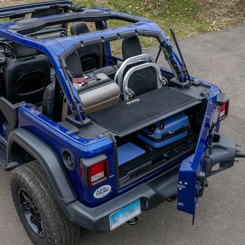 EZTrunk Folding Security Trunk/Storage Box for JLU 2018 & UP (4dr) by EZ4X4 Patented & Patent Pending in Kuwait