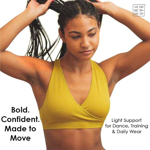 حمالة صدر BRABAR HUG بشريط ربط - سادة، بدون درزات، داعم، Bralette Junior Fit A-DDD in Kuwait