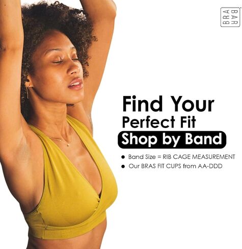 حمالة صدر BRABAR HUG بشريط ربط - سادة، بدون درزات، داعم، Bralette Junior Fit A-DDD in Kuwait