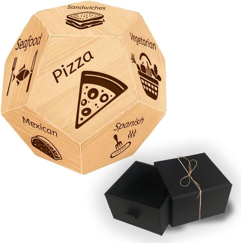 UNICRAFTALE Couples Gift Ideas Wooden Decision Dice Games Leisure Activity Type Decision Dice Funny Date Night Gift for Men Woman Couple Birthday Christmas Anniversary in Saudi Arabia
