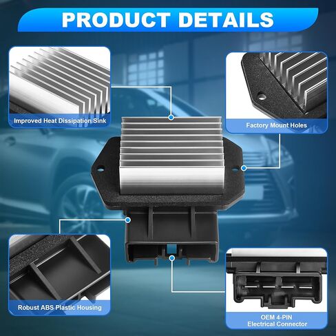 FAERSI HVAC Blower Motor Resistor Replacement for 2011-2018 Dodge Ram 1500 2500 3500 Pickup, Chrysler Lexus ES Toyota 4runner Camry Replaces 68048901AA 8716548010 25770670 HVAC Fan Resistor in Saudi Arabia