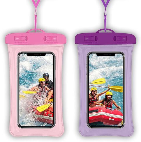 Gartmost 7 Pcs Waterproof Phone Pouch, Universal IPX8 Floating Waterproof Cell Phone Case Dry Bag, Compatible with Most Cell Phone on Market, Waterproof Phone Protector for Beach Swimming in Kuwait