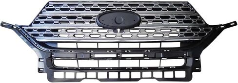 Front Upper Grille Kit with Fog Lights Compatible with 2020 2021 2022 Fo-rd Explorer, Replaces LB5Z-15266-AA, LB5Z-15266-AB in Saudi Arabia