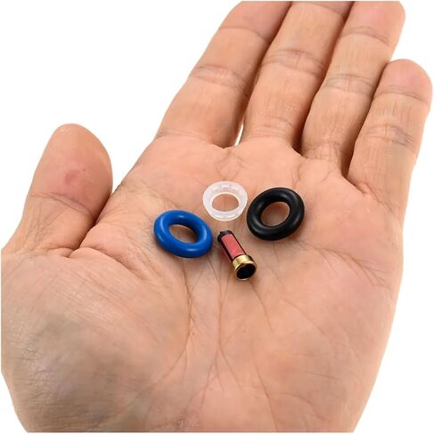 4 Sets Of Rubber Car Fuel Injector Fuel Filters With O-ring Plastic Parts Repair Kit 0280156154 0586156156, Suitable For AY-RK057 in Saudi Arabia