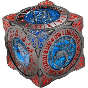 قرص نرد معدني، نرد ميكانيكي ثلاثي الأبعاد محمول 7 في 1، نرد الكل في واحد لمجموعة DND DM & Player RPG MTG in Kuwait