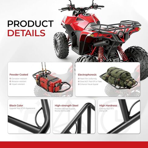 ATV Rear Rack Compatible with 2007-2023 Can-Am Renegade All Models Steel Rack Black Electrophoresis in Saudi Arabia