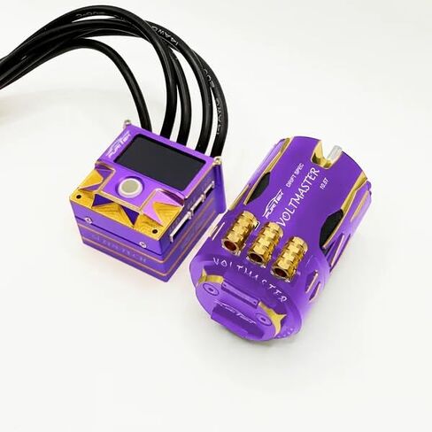 Furitek SlideVolt Combo Royal يستخدم لـ RC 1/10 Drift - سيارة التحكم عن بعد، سيارة RC Drift 1/10 أجهزة إلكترونية محسنة مع ESC ومحرك (منتصف الليل (FUR-2656)) in Kuwait