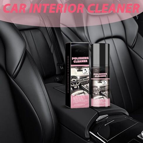 Polishing Cleaner,Car Interior Protectant Spray,100ml Car Interior Detailer Spray With Iron Cans,Easy to Use,Can be Used in Multiple Places(3Pcs) in Saudi Arabia