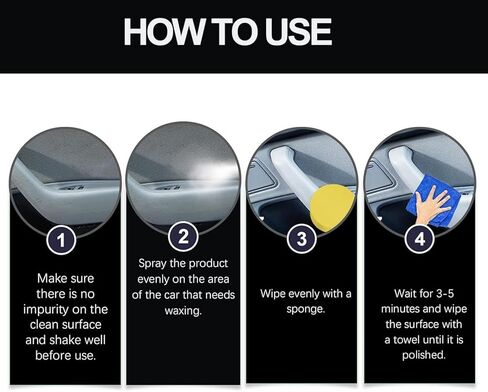 Polishing Cleaner,Car Interior Protectant Spray,100ml Car Interior Detailer Spray With Iron Cans,Easy to Use,Can be Used in Multiple Places(3Pcs) in Saudi Arabia
