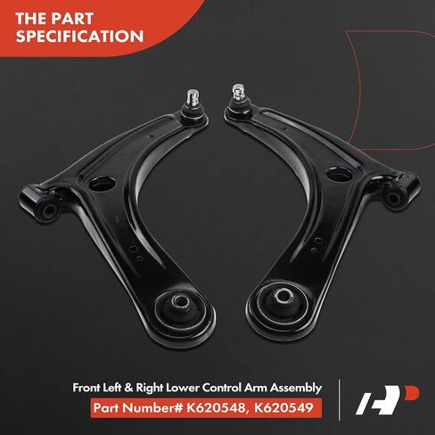 A-Premium 2 x Front Lower Control Arm, with Ball Joint & Bushing, Compatible with Mitsubishi Outlander 2007-2014, Outlander Sport 2011-2017, Lancer 2008-2017, RVR 2011-2017 in Saudi Arabia