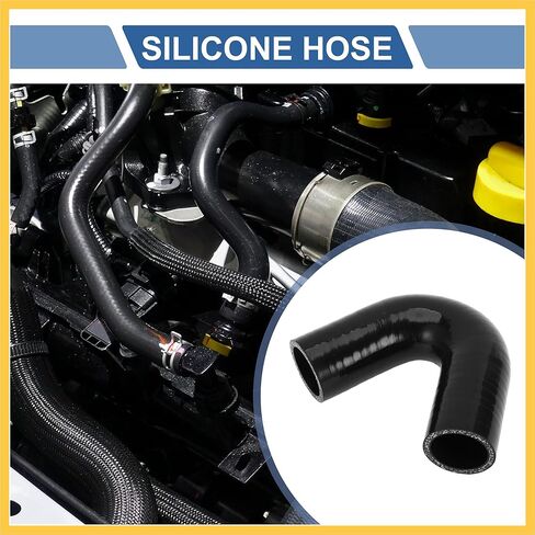 1 Pcs 35mm/1.38" ID 90mm/3.54" Length 135 Degrees Black Car Silicone Hose Coolant Hose Universal Auto Replacement Parts in Saudi Arabia