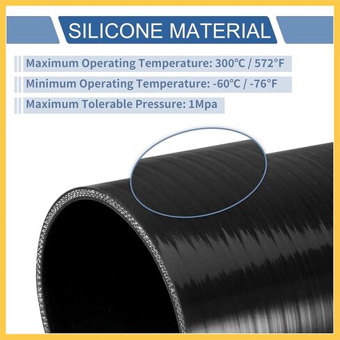 1 Pcs 35mm/1.38" ID 90mm/3.54" Length 135 Degrees Black Car Silicone Hose Coolant Hose Universal Auto Replacement Parts in Saudi Arabia