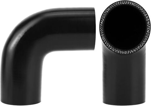 QWORK 90 Degree Elbow Silicone Hose, 2" ID 4-Ply Reinforced Silicone Hose for Turbo, Intercooler and Intake, 4" Long in Saudi Arabia